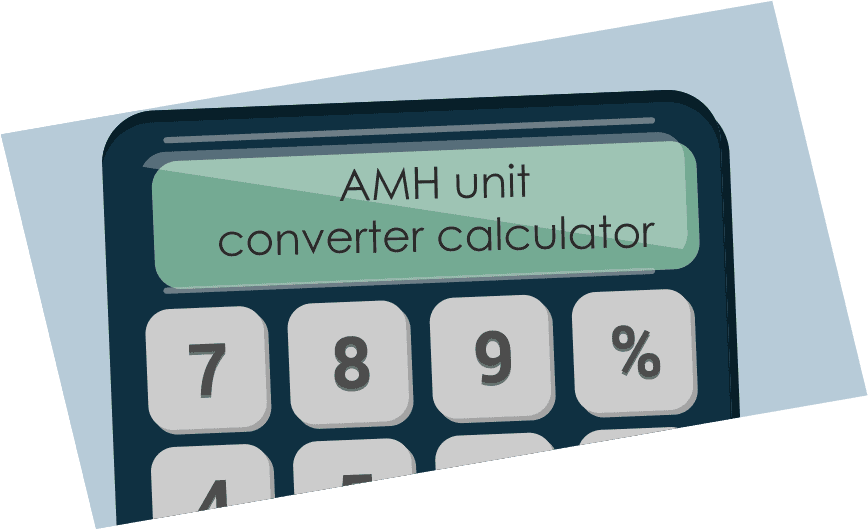 AMH unit converter calculator