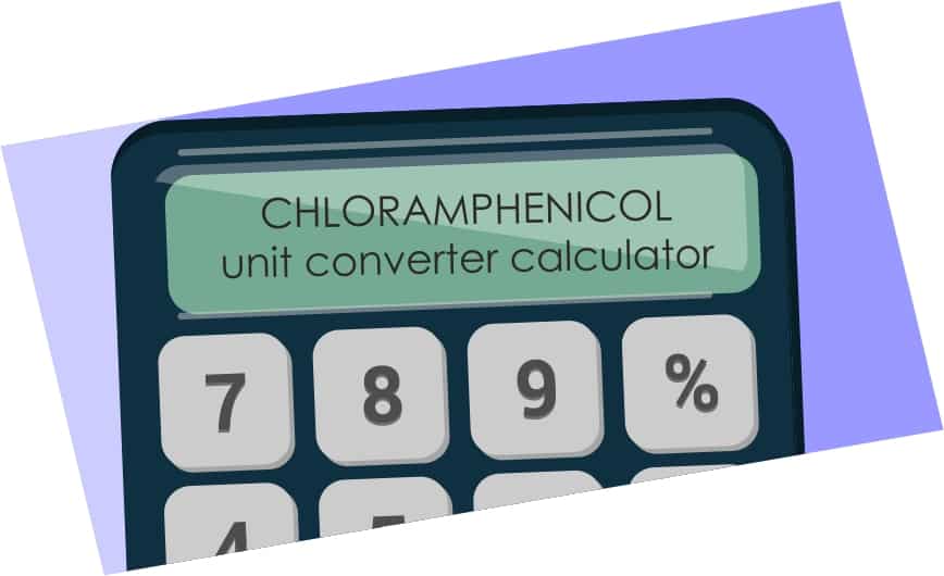 Chloramphenicol unit converter calculator