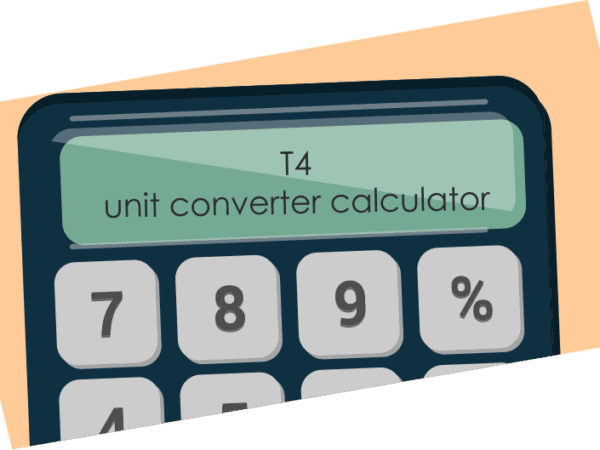 T4 unit converter calculator