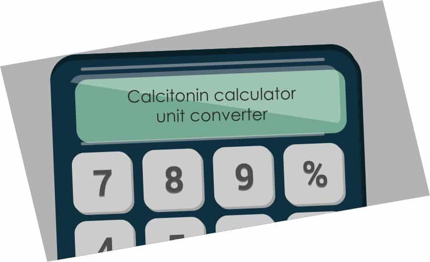 Calcitonin calculator unit converter