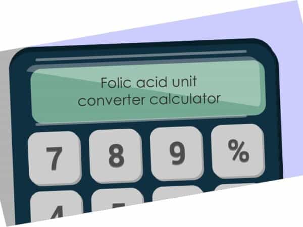 Folic acid unit converter calculator